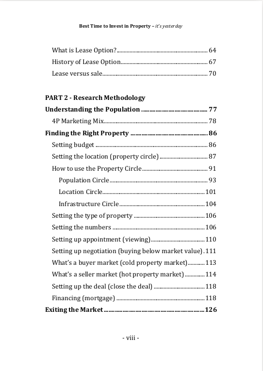 Table of Contents