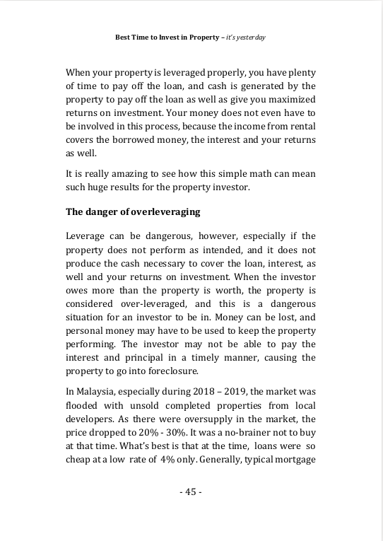 The power of leveraging. However, there could be risk involved