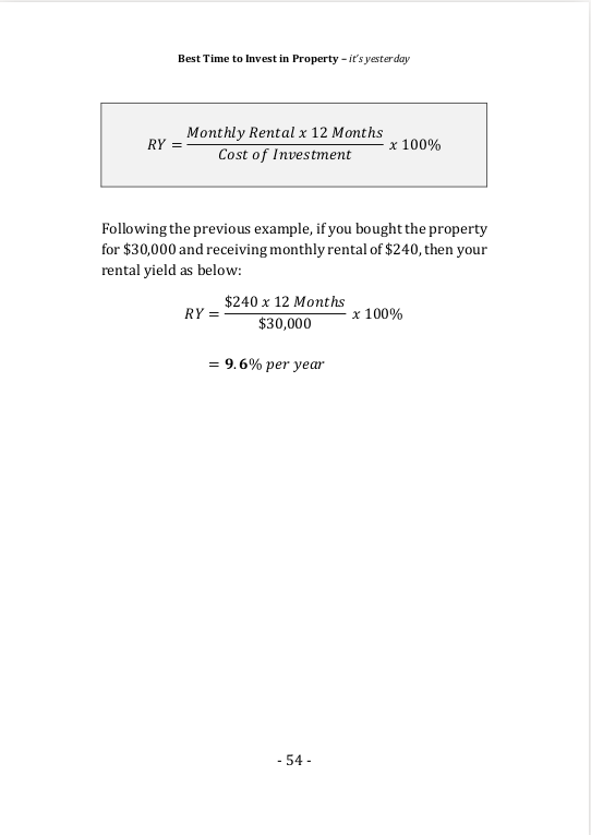 This is the basic formula that all investors should know